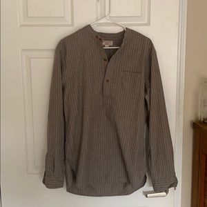 Wallace & Barnes collarless popover men’s medium